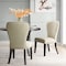Alaterre Furniture Savoy Upholstered Dining Chairs, Cream Set of 2, PR ANSV02FDC - alternate 3